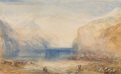 Fluelen- Morning (looking towards the lake) by Joseph Mallord William Turner